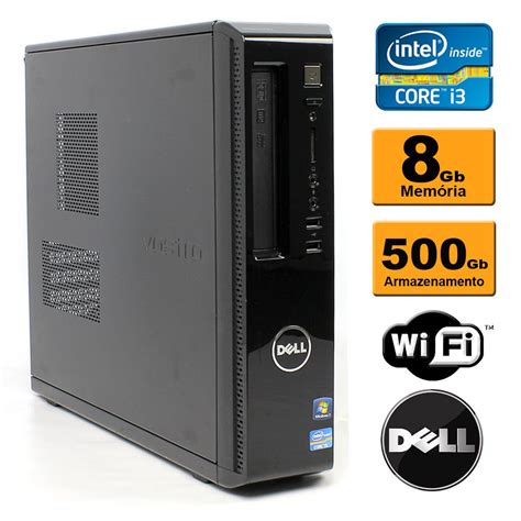 Computador Usado Dell Vostro 260s Intel Core I3 8gb Hd 500 Dvd R Wifi Hdmi