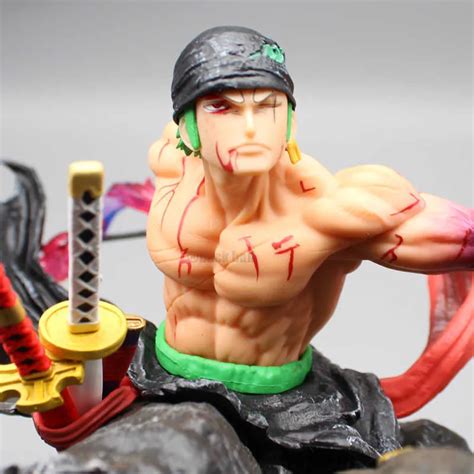 One Piece Zoro Bathed In Blood Action Figure Cm Pvc Statue Doll For