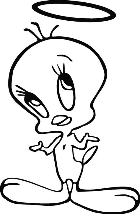 Tweety Bird Coloring Pages Scenery Mountains