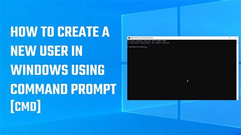 How To Create A New User In Windows Using Command Prompt Cmd 2023