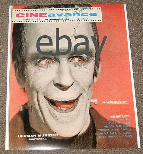 The Munsters 8x10 Color Photo Tv Herman Fred Gwynne Cineavance Magazine