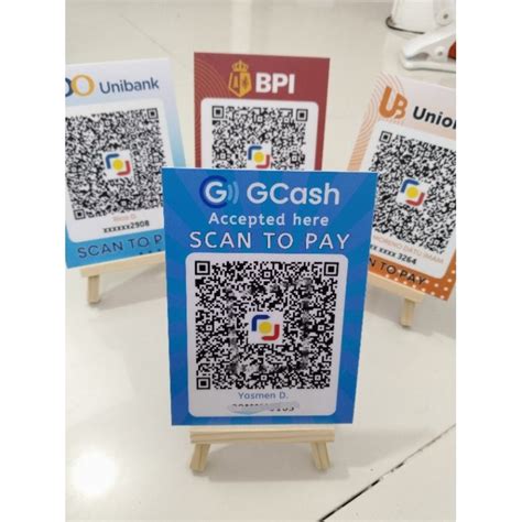 G CASH QR Code Standee Sintra Board Standee 4x5 Inches By TitaPrint