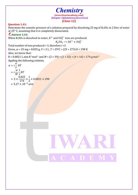 Ncert Solutions For Class 12 Chemistry Chapter 1 Solutions