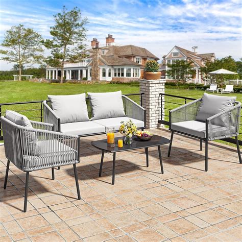 Amazon Yitahome Piece Patio Furniture Outdoor Bistro Set All