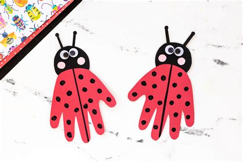 Handprint Ladybug Craft - Made To Be A Momma