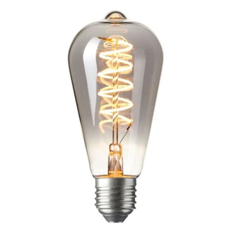 Filament Led Lamp Edison Curl Titanium Kopen Ø64mm E27 4 Watt