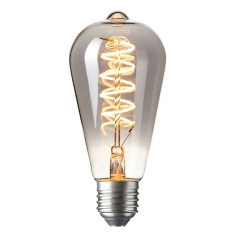 Filament Led Lamp Edison Curl Titanium Kopen Ø64mm E27 4 Watt