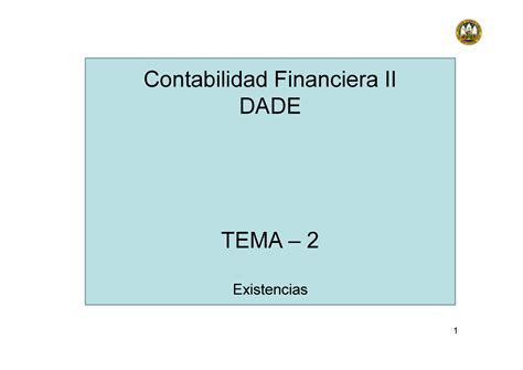 Cfiidade Tema Tema Contabilidad Financiera Ii Dade