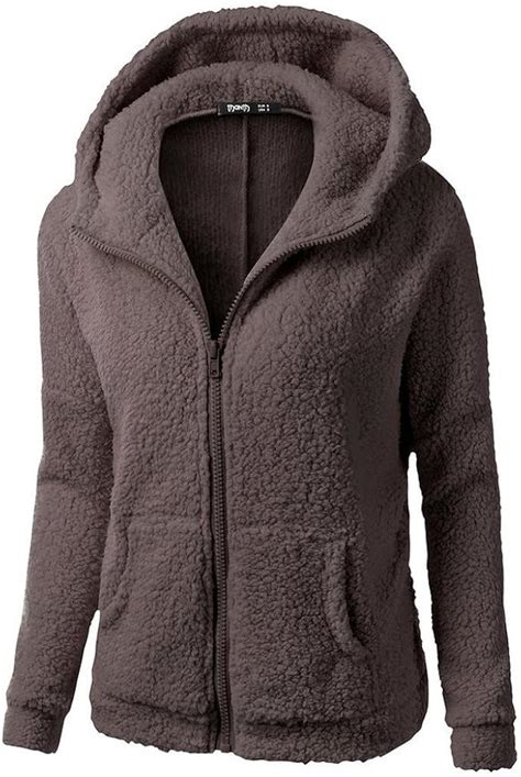 Damen Lulupi Pl Schmantel Damen Oversize Winterjacke Teddy Fleecejacke