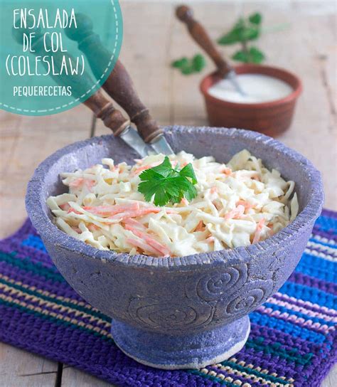 Ensalada De Col Receta De Coleslaw Americana PequeRecetas