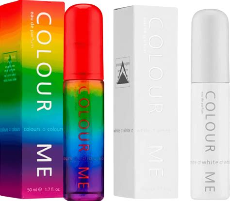 Kit Unissex Colour Me Colours 50ml E White 50ml Eau De Parfum