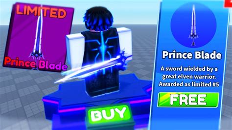 How To Get New Limited Prince Blade In Blade Ball For Free Roblox