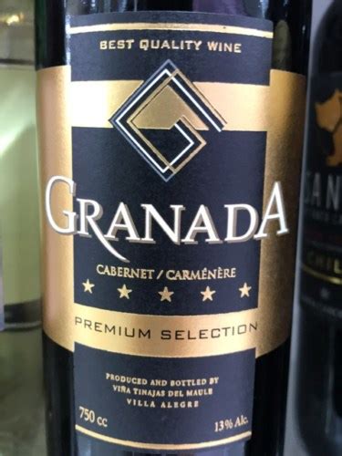 2018 Viña Tinajas Granada Premium Selection Cabernet Carménère