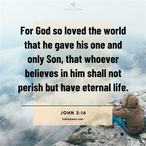 John 3 16 Images For God So Loved The World That He Gave His One And