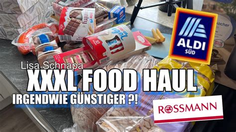 XXXL FOOD HAUL ALDI WOCHENEINKAUF MIT PLAN PREISE ROSSMANN HAUL