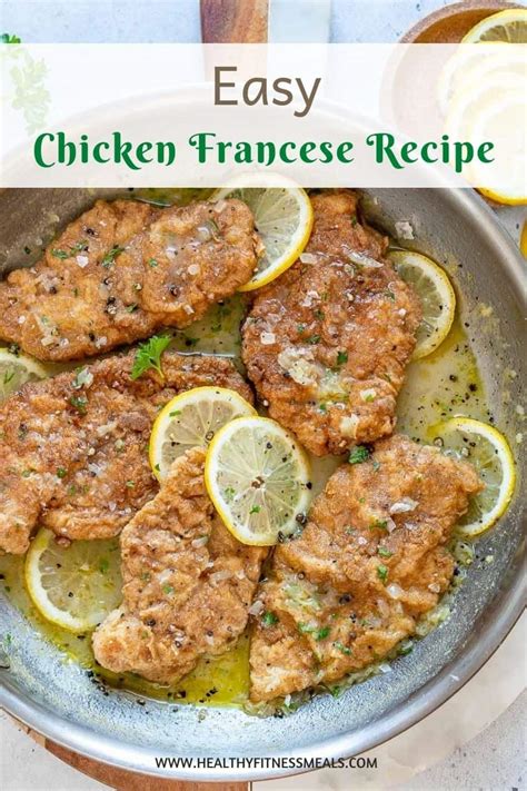 Easy Chicken Francese Recipe Healthy Fitness Meals