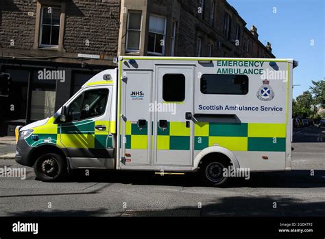 The Scottish Ambulance Service Attends An Emergency In Edinburgh