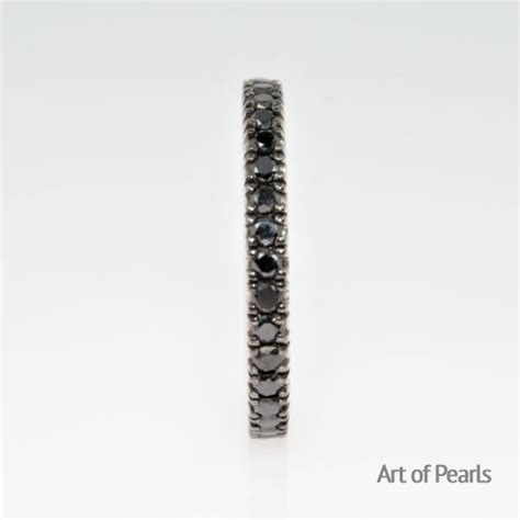 Bague Rivière Eternity or18K Black diamants ArtOfPearls