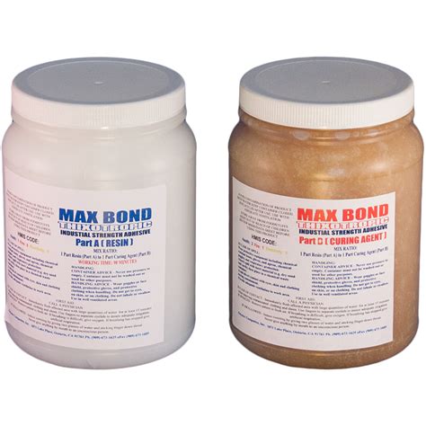 MAX BOND THIXOTROPIC 1 GALLON EPOXY RESIN PERMANENT GLUE NON SAGGING