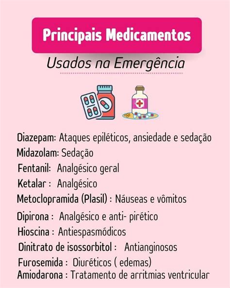 Principais Medicamentos Usados na Emergência Técnico de farmacia