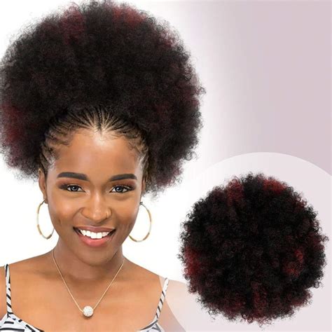 Afro Ponytail Extension Wavy Curly Drawstring Hair Extensions