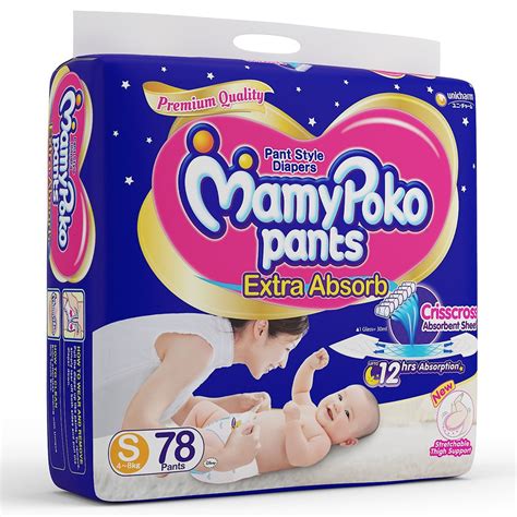 Mamypoko Pants Extra Absorb Diapers New Born Up To Kg 87 Diapers