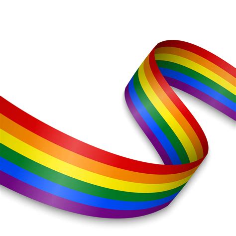 Waving Ribbon Or Banner With Flag Of Lgbt Pride 8051601 Vector Art At