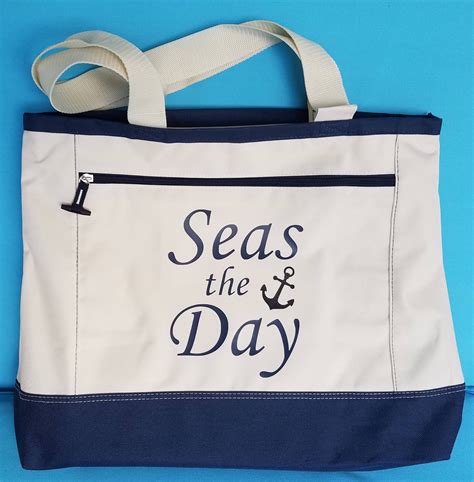 Large Cruise Tote Tote Bag Seas The Day Tote Bag Tote Bags