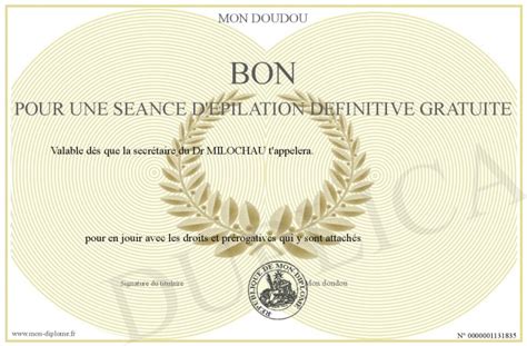 Bon Pour Une Seance D Epilation Definitive Gratuite