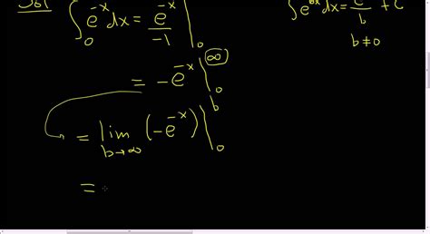 The Improper Integral Of E X From 0 To Infinity Maths Exam Math