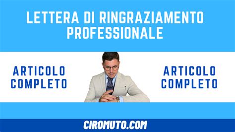 Lettera Di Ringraziamento Professionale Ecco Come Farla