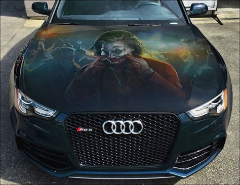 Vinyl Car Hood Wrap Full Color Graphics Decal Joker Sticker Inspire