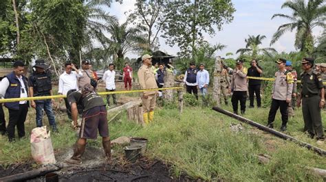 Tim Gabungan Tutup Sumur Minyak Ilegal Musi Rawas Masih Beroperasi