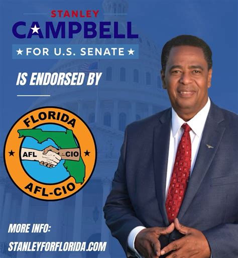 Democratic Senate Candidate Stanley Campbell Scores Florida Afl Cio