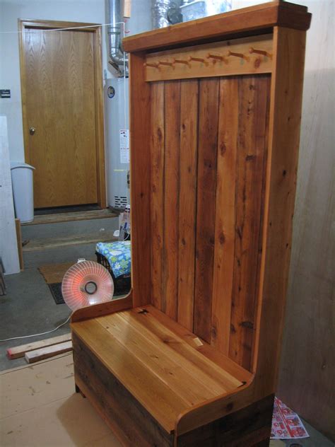 20 30 Rustic Entryway Bench And Coat Rack