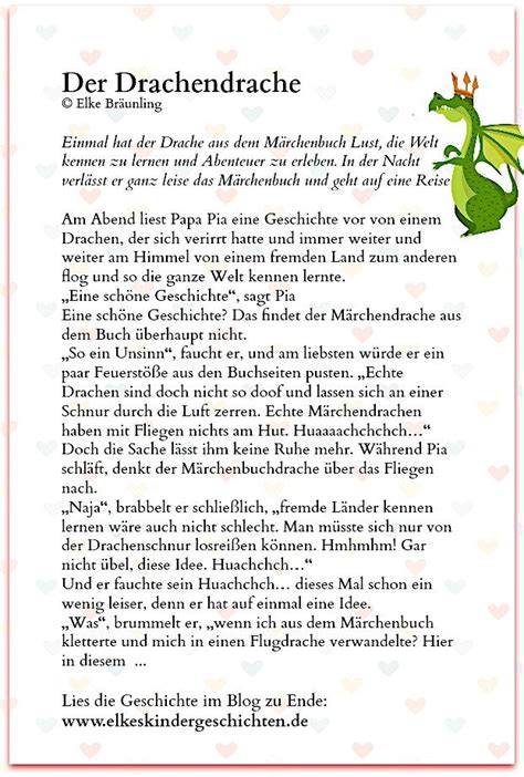 Der Drachendrache Elkes Kindergeschichten Geschichten Für Kinder Kindergeschichten Märchenbuch