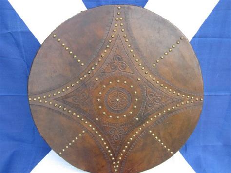 Targe Scottish Shield Hand Tooled Leather Celtic Knot Work And Etsy