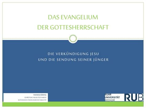 PPT Das Evangelium Der Gottesherrschaft PowerPoint Presentation Free