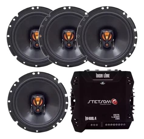 Kit 04 Falantes Jbl 6 Pol 200w Rms Modulo Stetsom 400w Rms