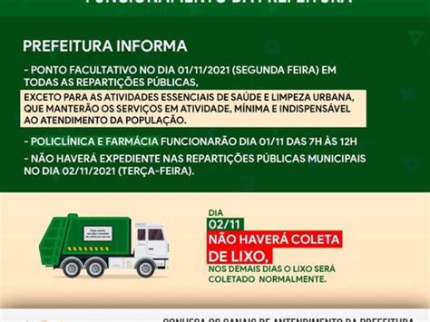 Fique Ligado No Funcionamento Da Prefeitura Prefeitura Municipal De