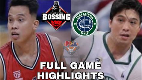 Pba Live Blackwater Vs Terrafirma Full Game Highlights L Commissioners