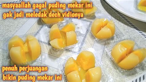 Puding Mekar Seperti Punya Bunda Tapi Punya Saya Versi Gagal Mekar