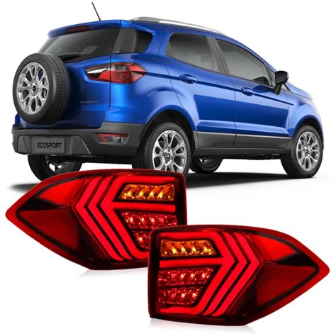 Red Led Rear Tail Light Assembly For Ford Ecosport 2013 2014 2015 2016