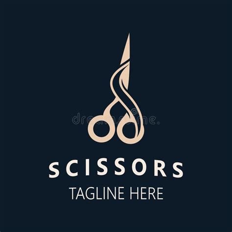 Scissors Logo Design Icon Template Modern Simple Design Barbers Tools