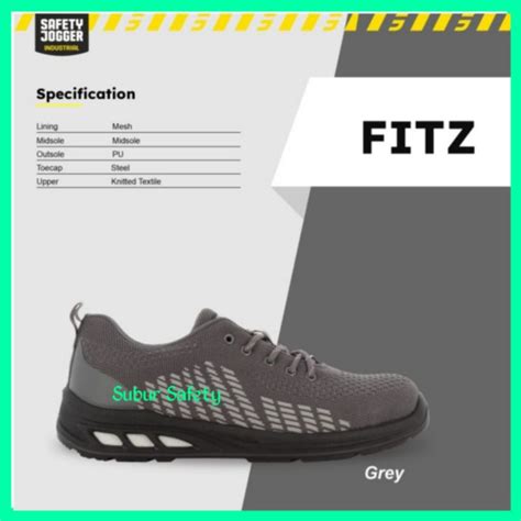 Jual Sepatu Safety Jogger Fitz S1P Grey Sepatu Safety Jogger Fitz