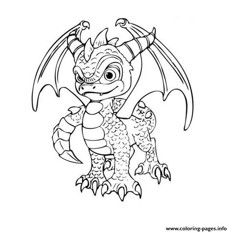 Skylanders Dragon City Coloring Pages Printable