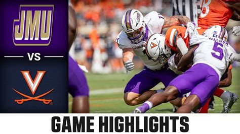 James Madison Vs Virginia Game Highlights 2023 Acc Football Youtube