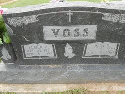 Rita Emma Koenig Voss M Morial Find A Grave