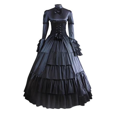 Alkepwun Victorian Dress for Women Rococo Ball Gown Vintage Court Lace ...