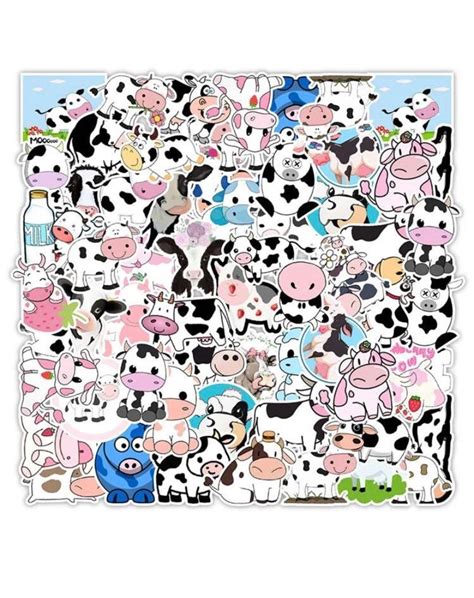 Cow stickers | Etsy